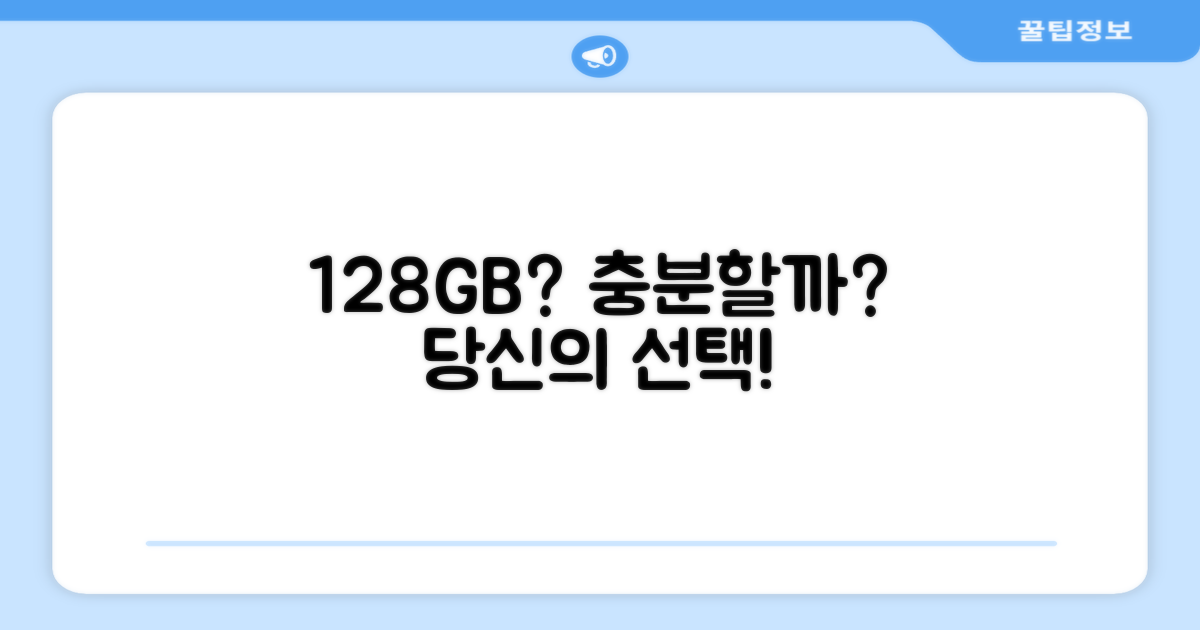 128GB, 당신에게 충분할까?