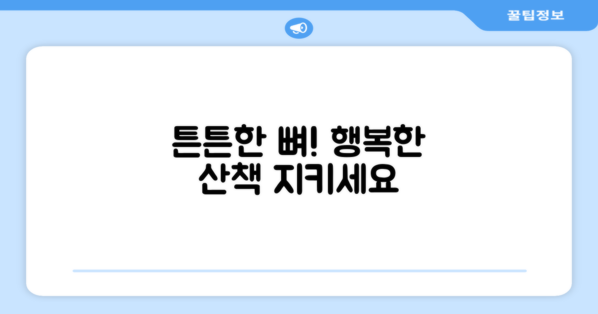 튼튼한 뼈, 행복한 산책