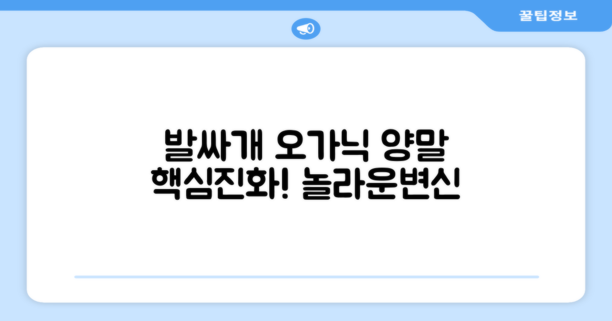 발싸개에서 오가닉 양말까지, 진화