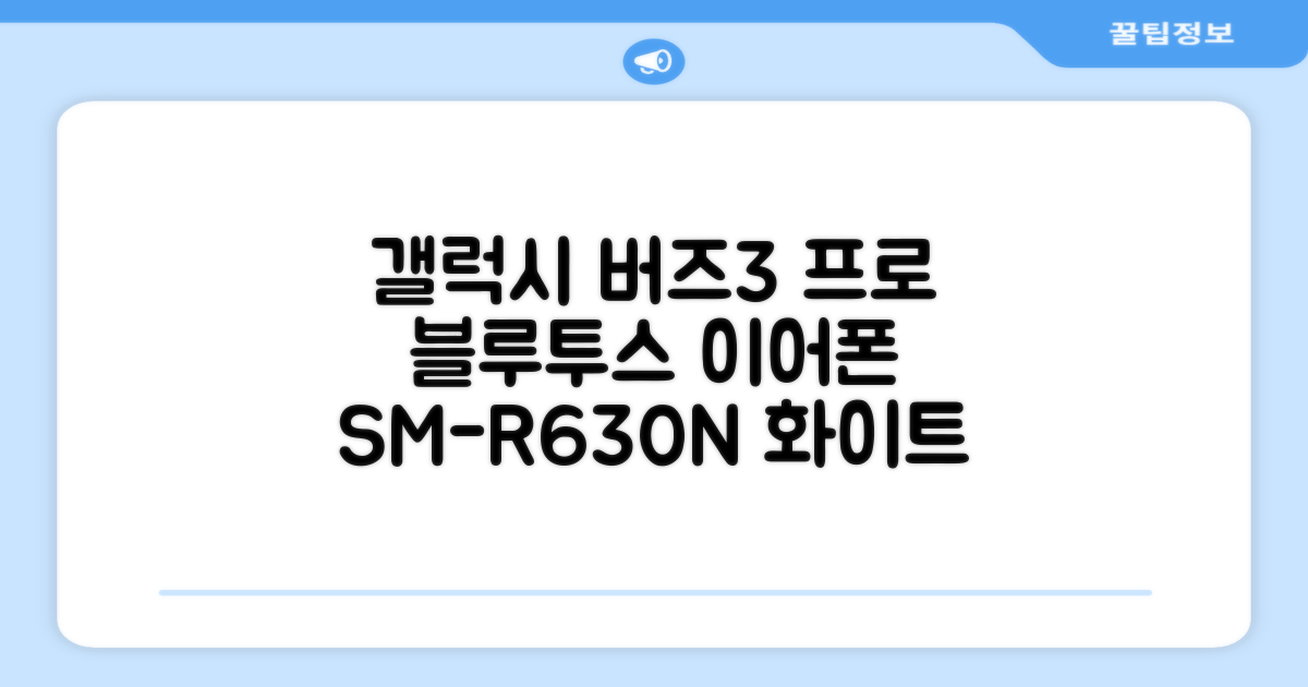 삼성전자 갤럭시 버즈3 프로 블루투스 이어폰, SM-R630N, 화이트 추천 리뷰