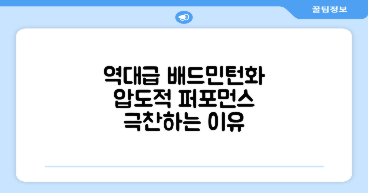 왜 이 배드민턴화가 특별할까?