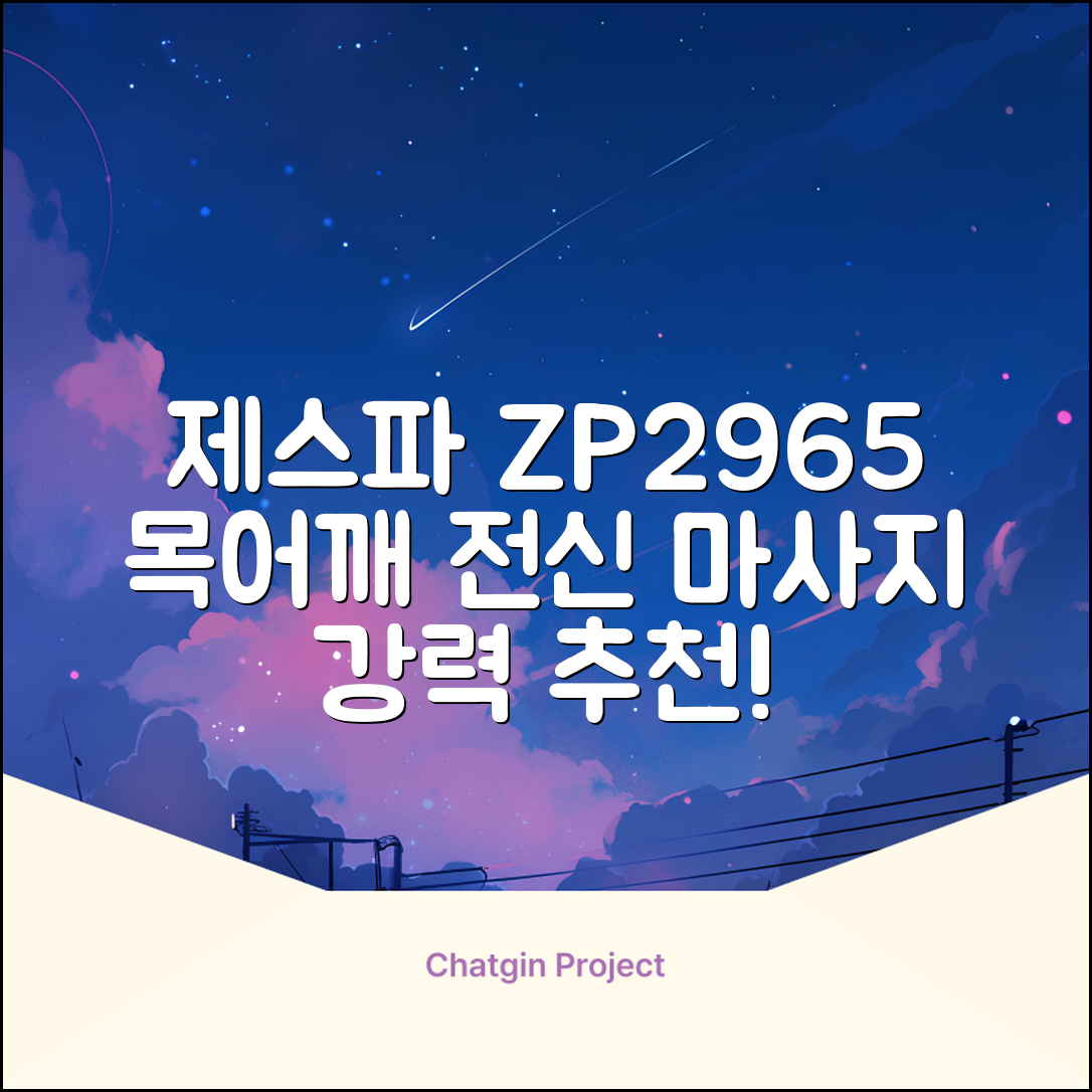 제스파 클래식 전신 무선 자동 마사지건 목어깨 안마기 ZP2965, 블랙 + 로즈골드 추천 리뷰