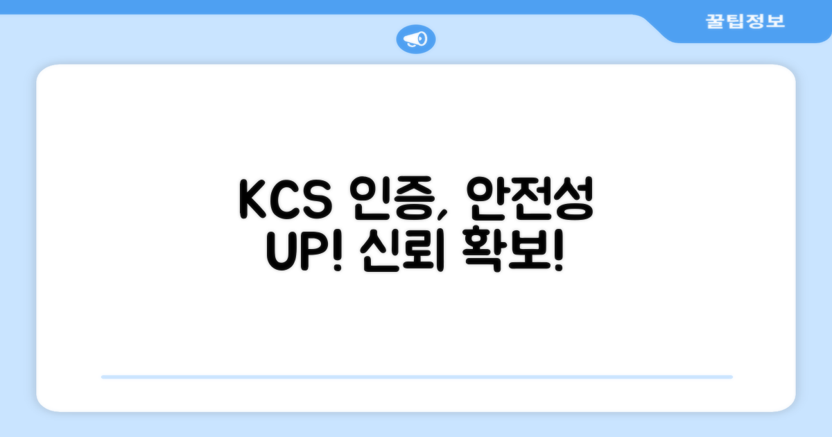 KCS 인증 안전성 확보