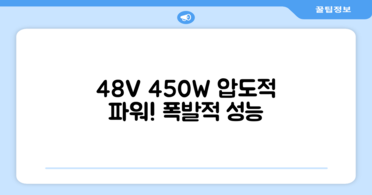48V 450W 강력 성능