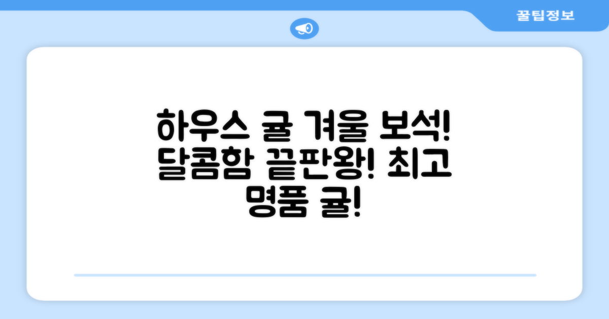 겨울 제철 명품, 하우스 귤의 달콤함