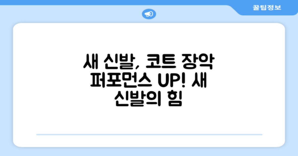 새 신발, 코트 위 퍼포먼스 변화