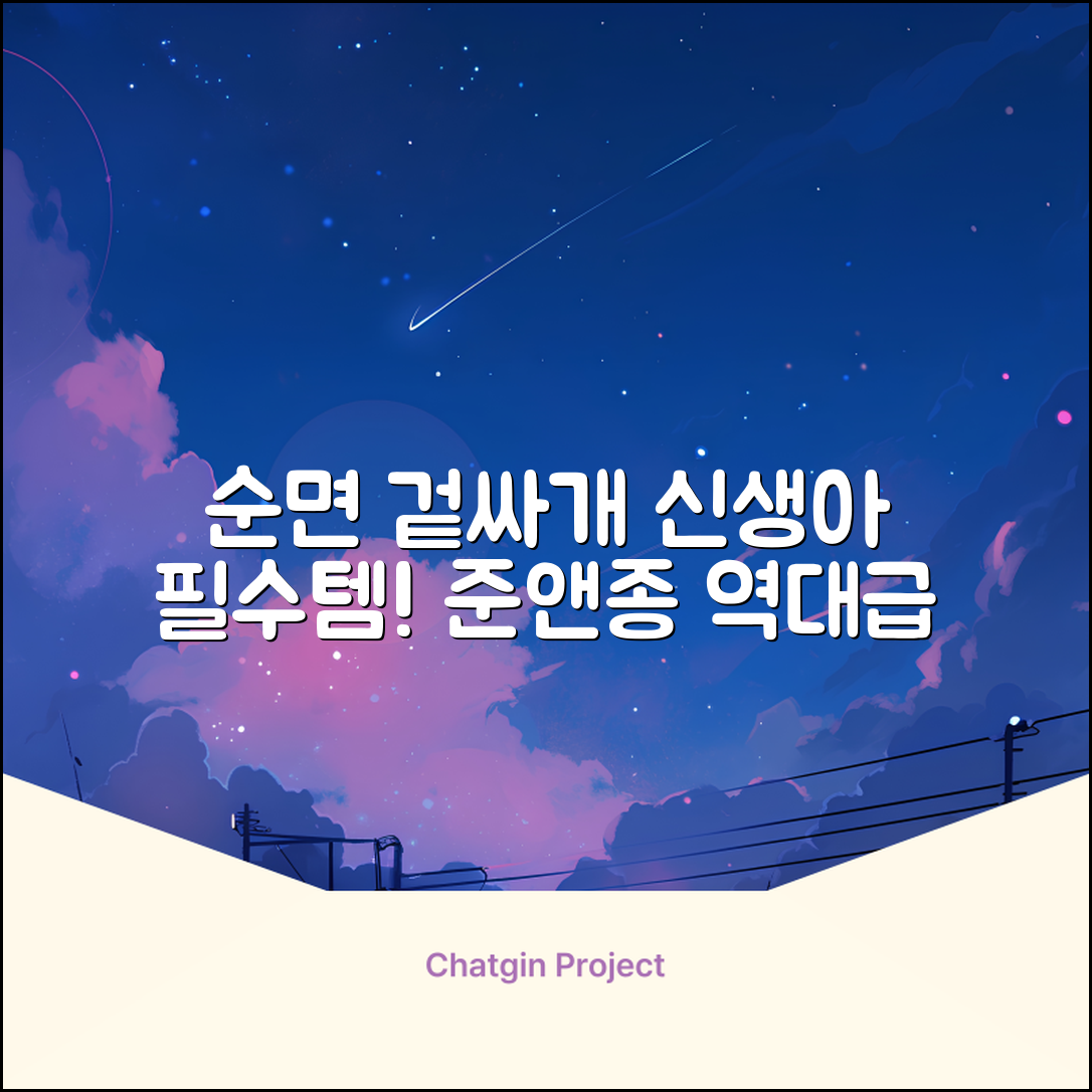 준앤종 프리미엄 순면 신생아 누비 겉싸개 추천 리뷰