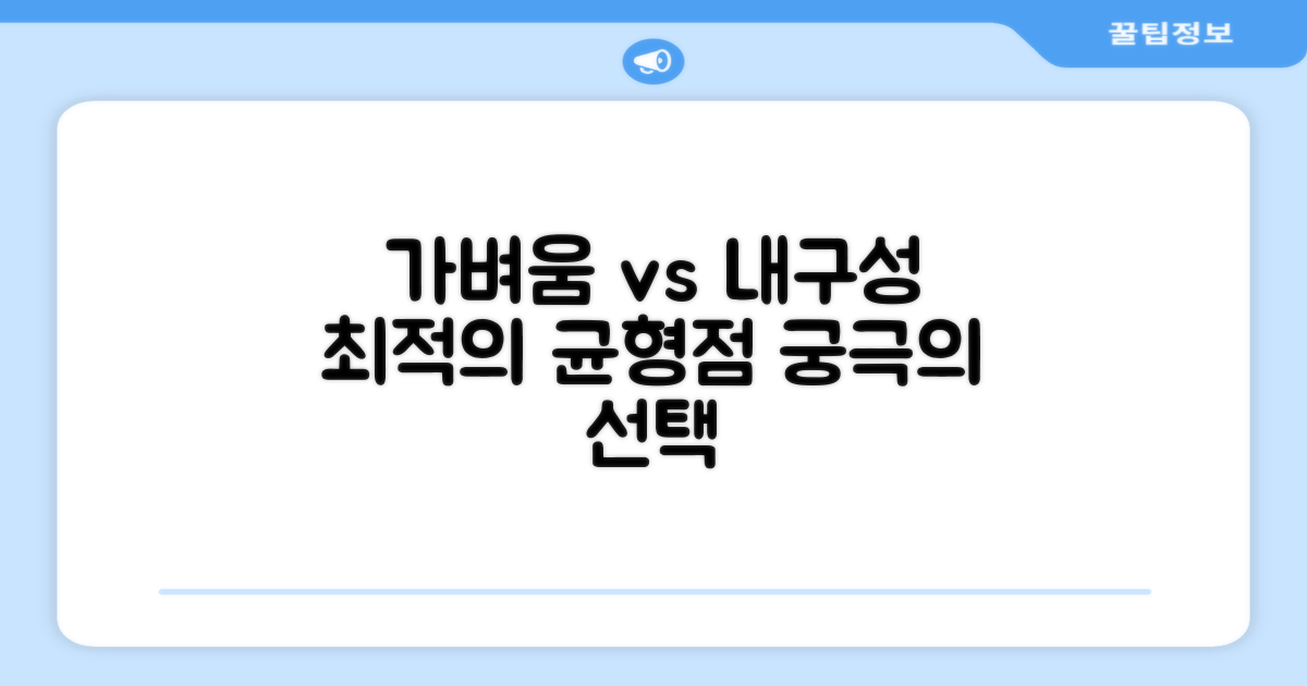 가벼움 vs 내구성: 균형점