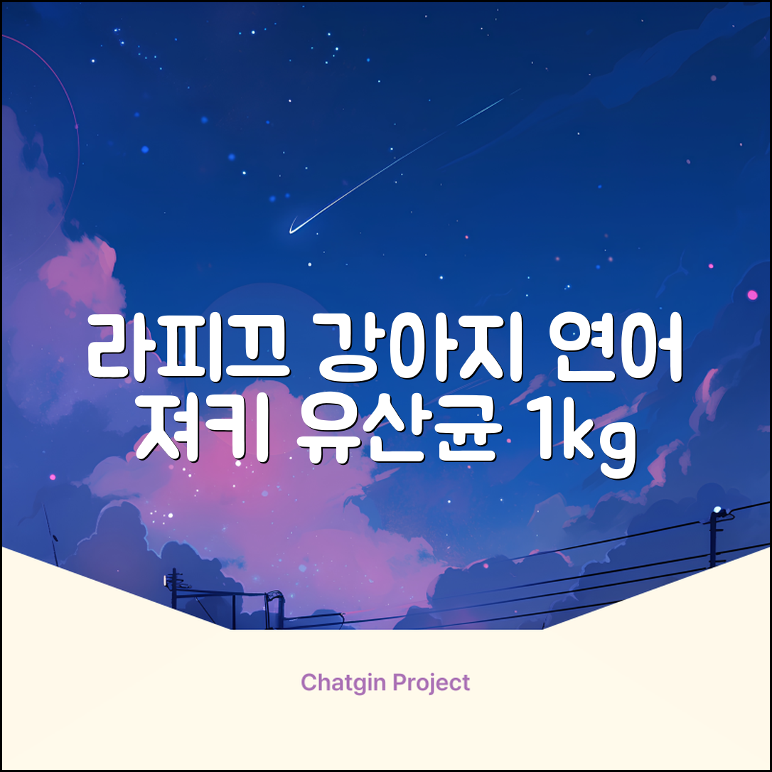 라피끄 강아지 유산균 품은 져키, 연어, 1kg, 1개 추천 리뷰