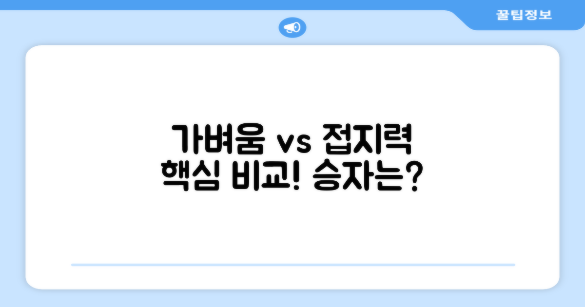 가벼움과 접지력, 핵심 비교