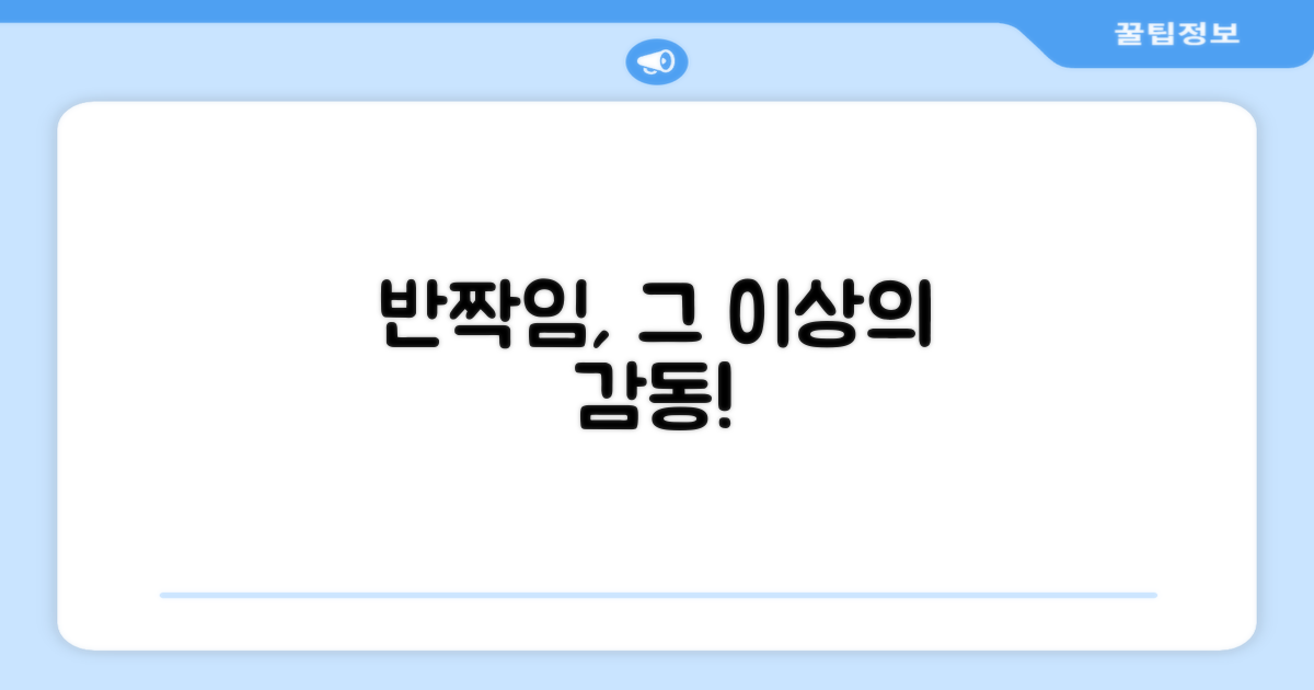 반짝임, 그 이상의 감동