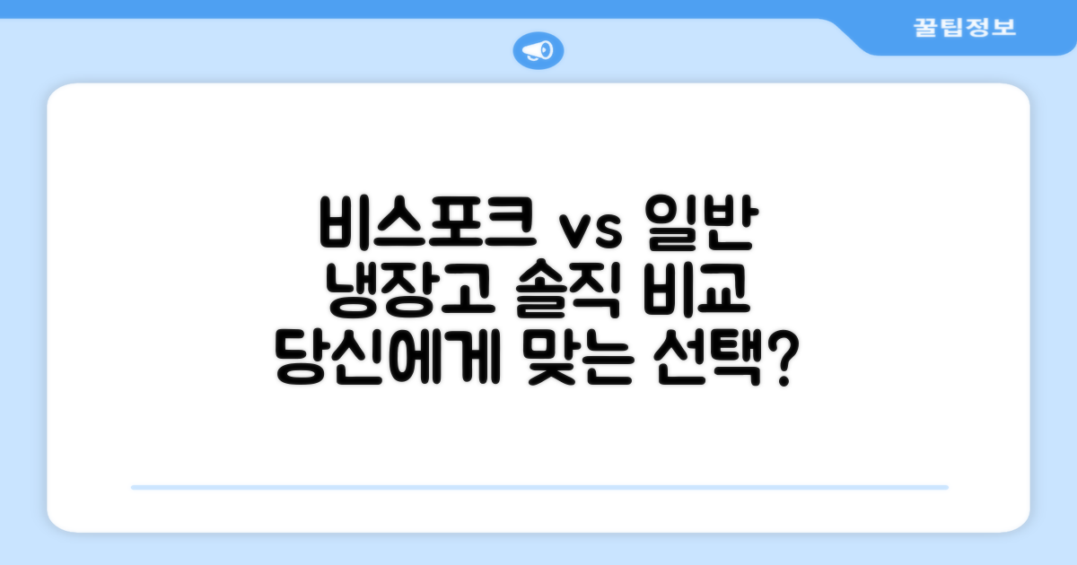 비스포크 vs 일반 냉장고
