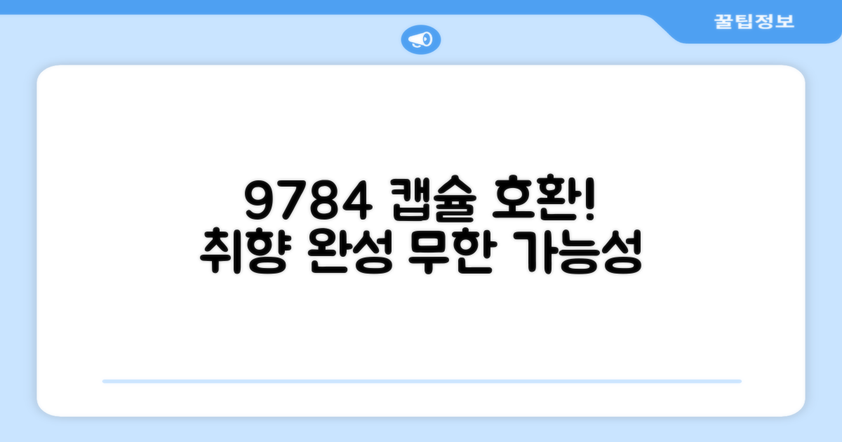 9784개의 캡슐 호환: 나만의 취향을 완성하는 무한한 가능성
