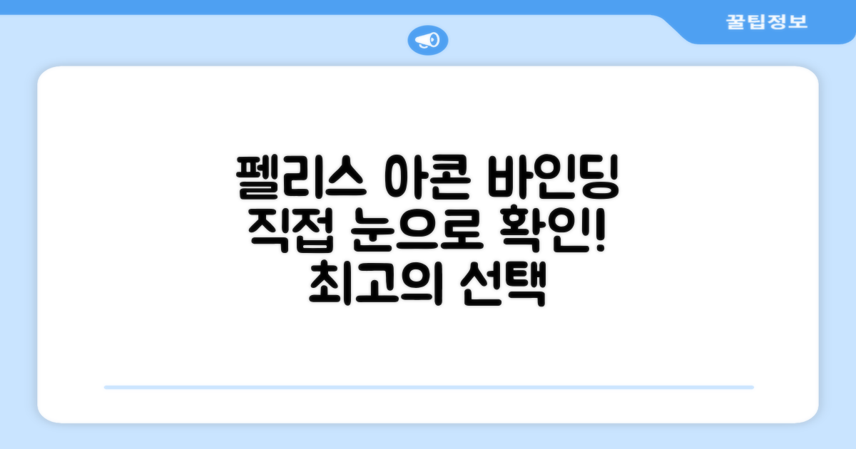 FELICE ACORN 바인딩 직접 확인하세요