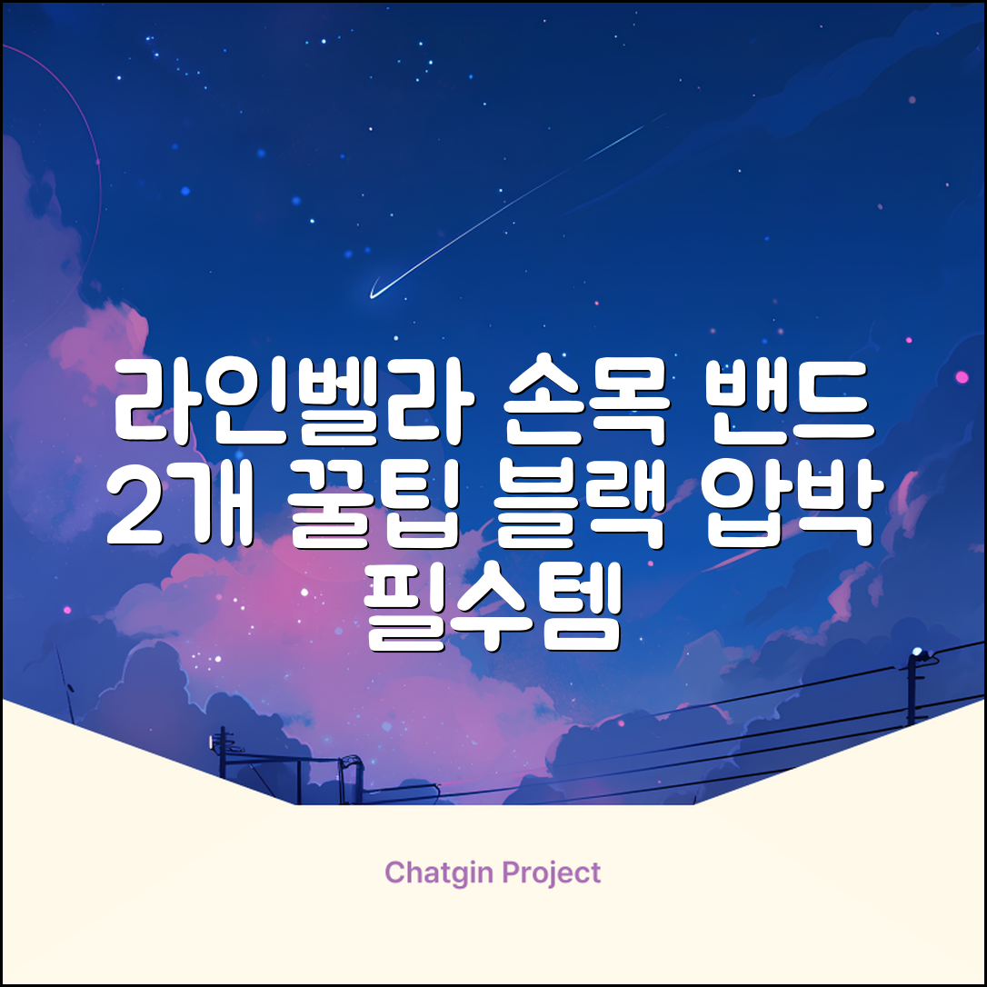 라인벨라 의료용 손목 압박용 밴드 블랙, 2개 추천 리뷰