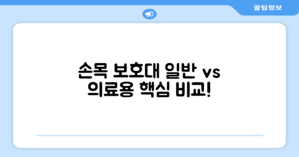손목 보호대, 일반 vs 의료용
