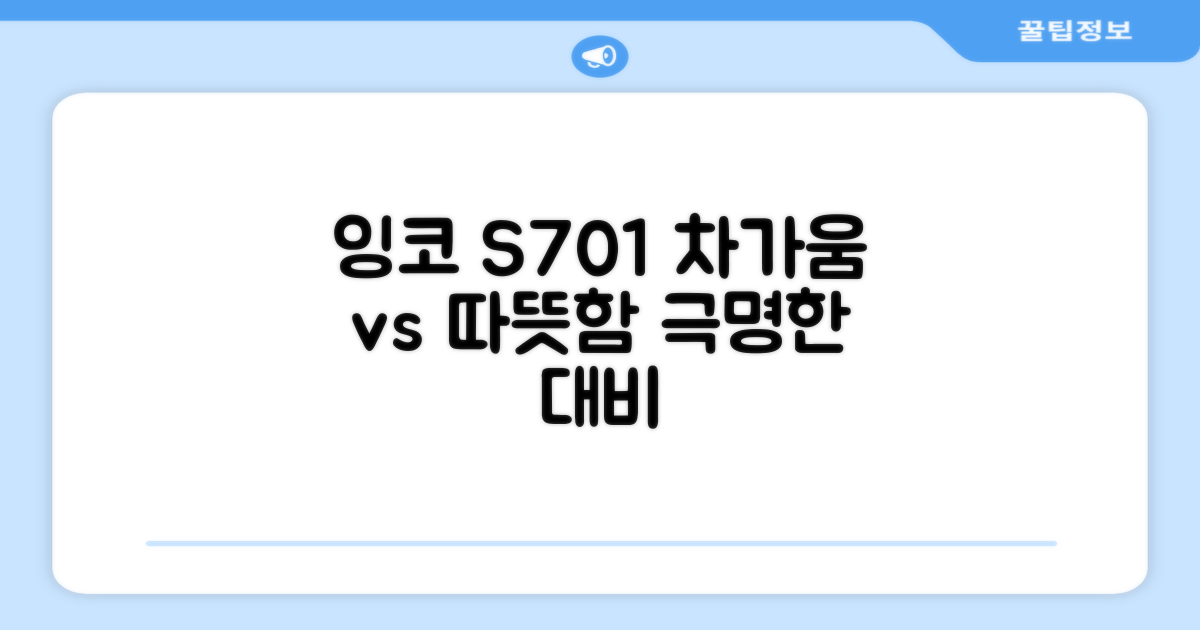 잉코 S701, 차가운 방 vs 따뜻한 감성