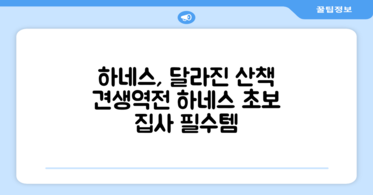 하네스, 강아지 산책의 변화