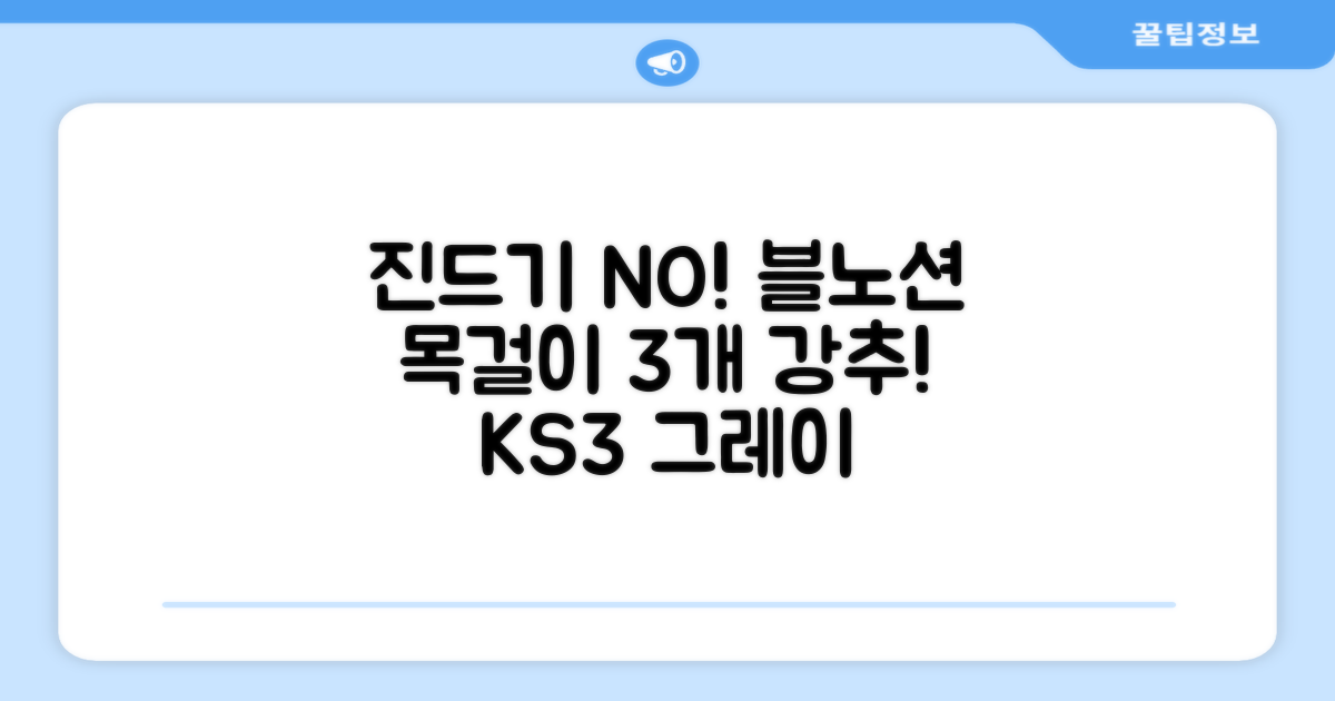 블노션 무향방수 강아지진드기목걸이, 3개, 1L, KS3스몰그레이 추천 리뷰