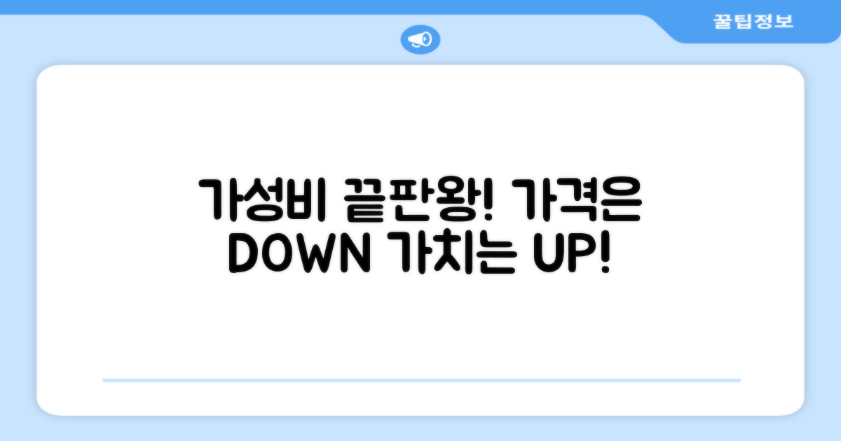 합리적인 가격, 그 이상의 가치