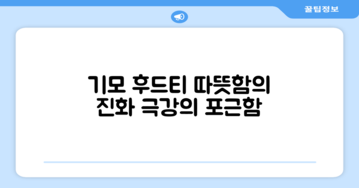 기모 후드티, 따뜻함의 진화