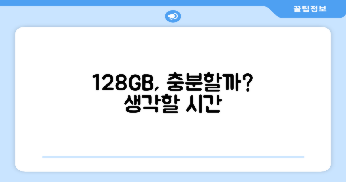 128GB, 당신에게 충분할까?