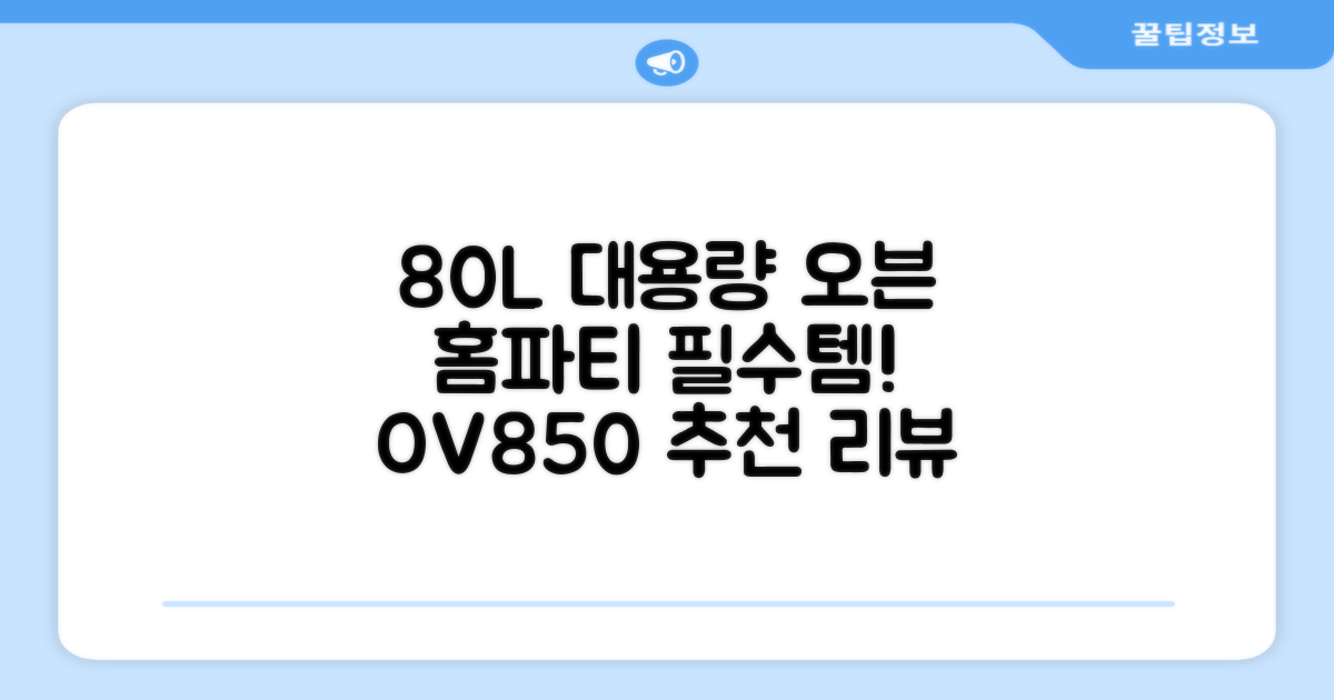리빙웰 업소용 홈파티용 초대용량 80리터 OV850, 상품명 표기 추천 리뷰