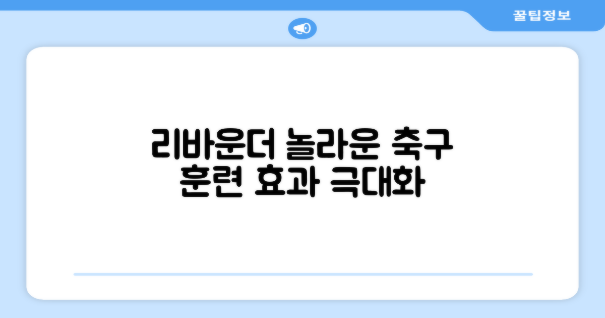 리바운더의 놀라운 축구 훈련 효과