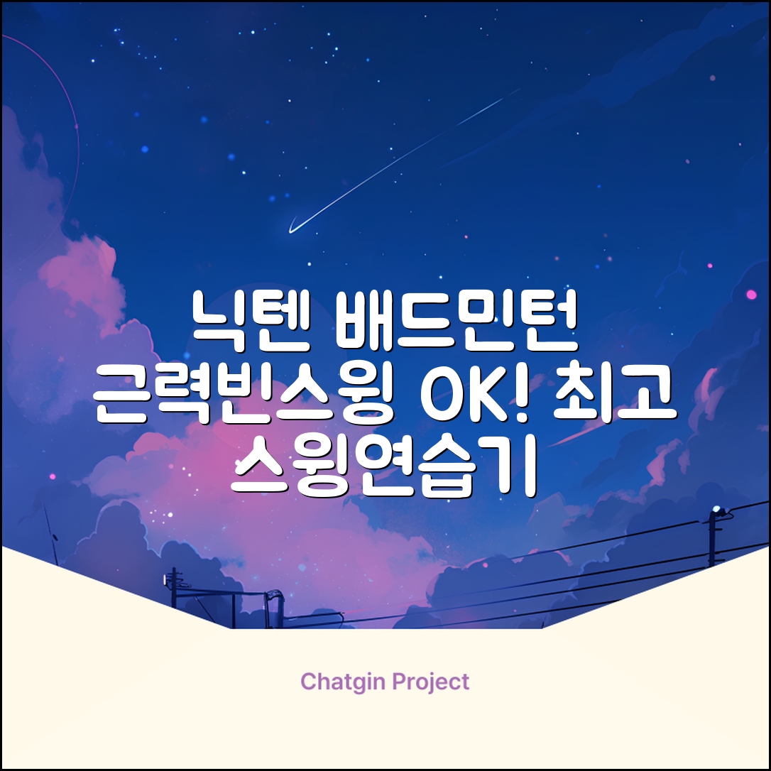 닉텐 배드민턴 스윙연습봉 - 근력강화 및 빈스윙연습, 1개, 스윙연습기 추천 리뷰