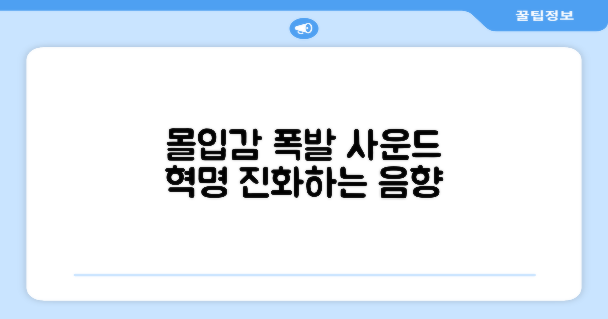 압도적인 몰입감, 사운드의 진화