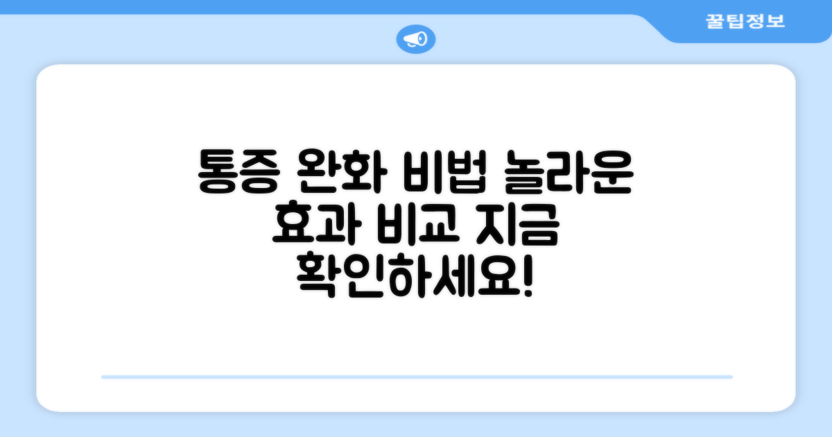 통증 완화: 이전 제품과 비교