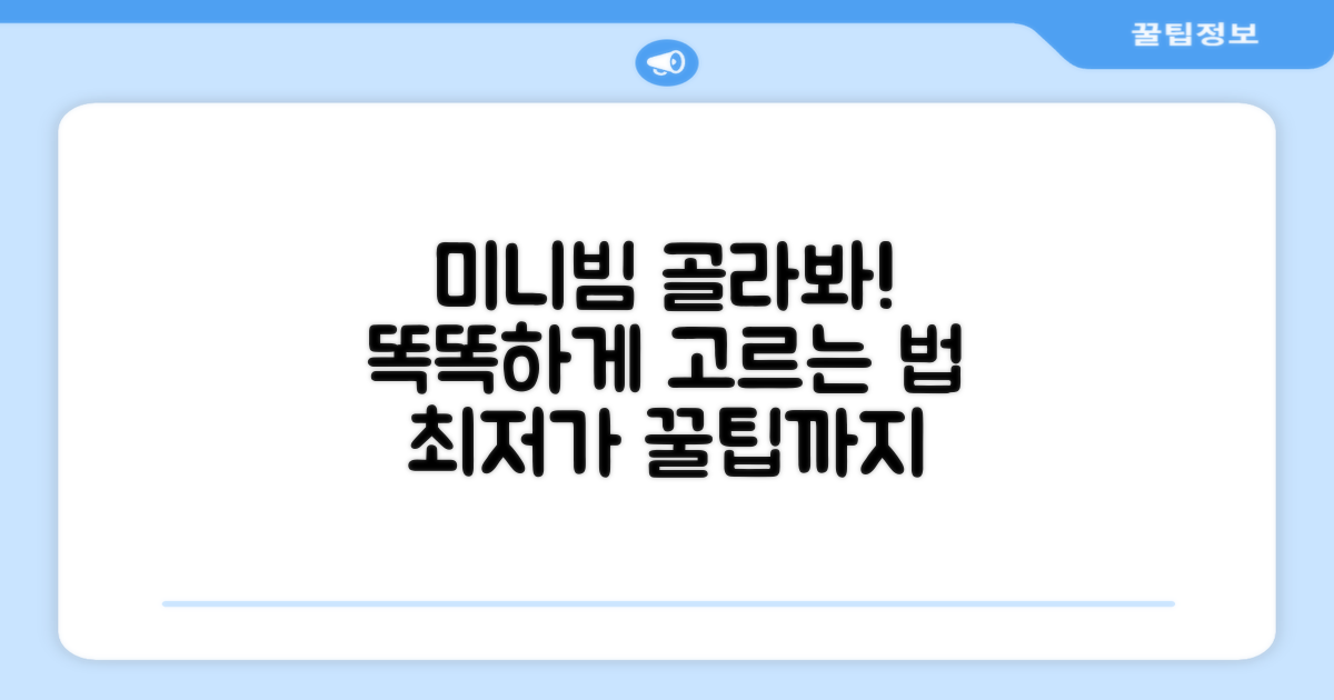 미니빔 선택 가이드