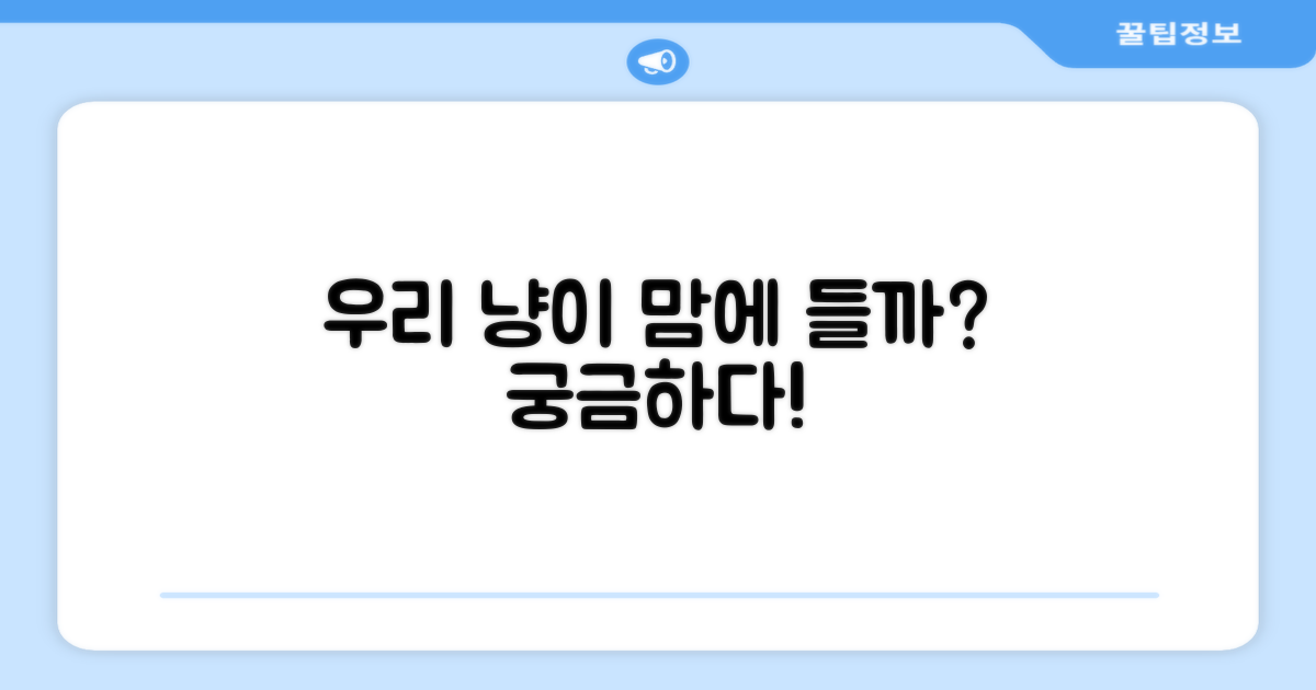 우리 냥이, 좋아할까?